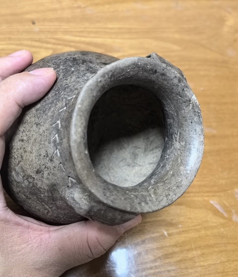 古玩陶瓷陶雙耳罐真品鑒賞圖