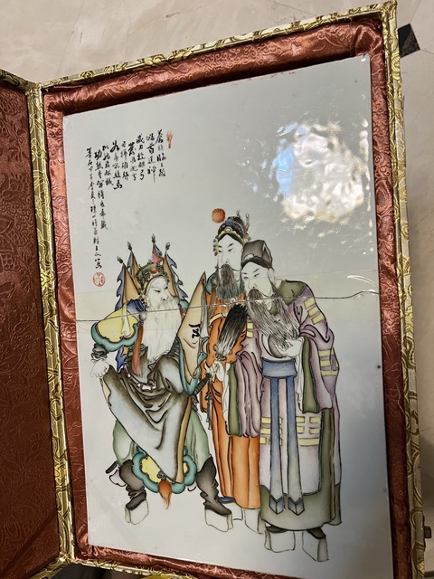 古玩陶瓷碧珍印瓷板畫真品鑒賞圖