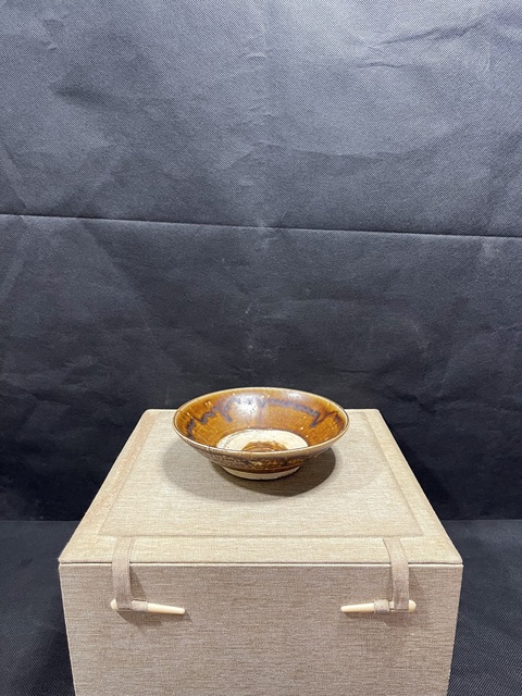 古玩陶瓷宋褐釉茶碗拍賣，當(dāng)前價格2200元