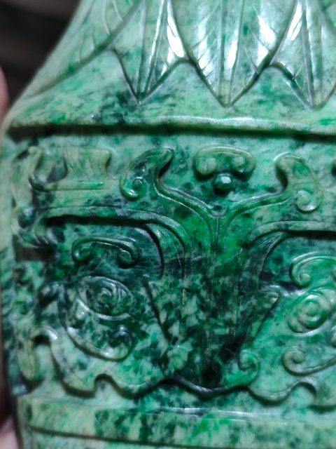 古玩玉器仿古賞瓶真品鑒賞圖