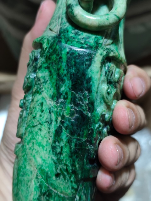 古玩玉器仿古賞瓶真品鑒賞圖