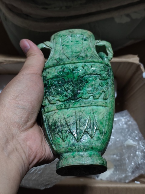古玩玉器仿古賞瓶真品鑒賞圖