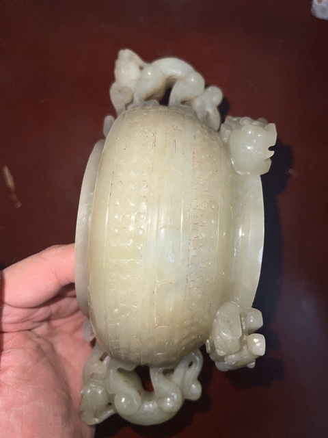 古玩玉器和田玉雕“三足爐”真品鑒賞圖