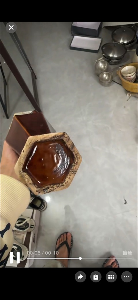 古玩陶瓷六方瓶真品鑒賞圖