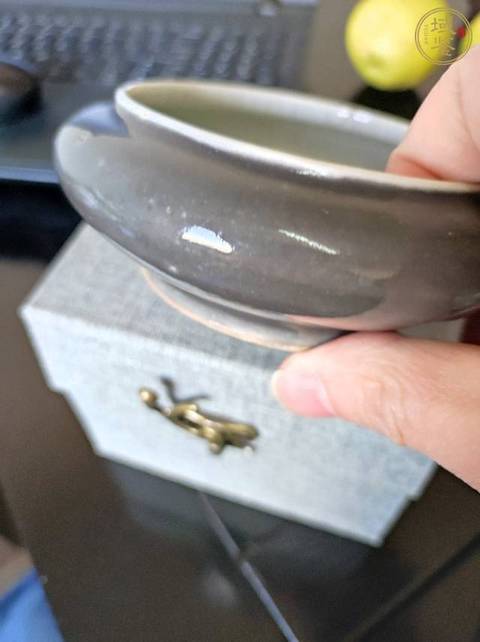 古玩陶瓷霽紅釉鏜鑼洗拍賣,當前價格4000元