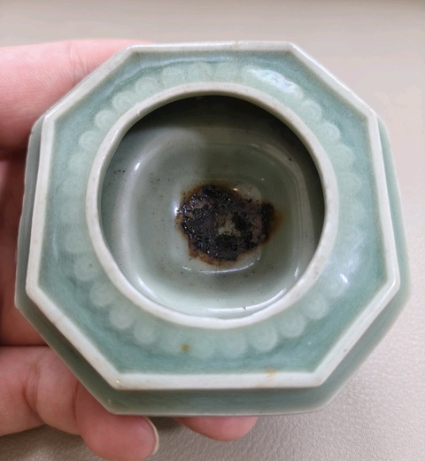 古玩陶瓷仿龍泉青釉香薰真品鑒賞圖