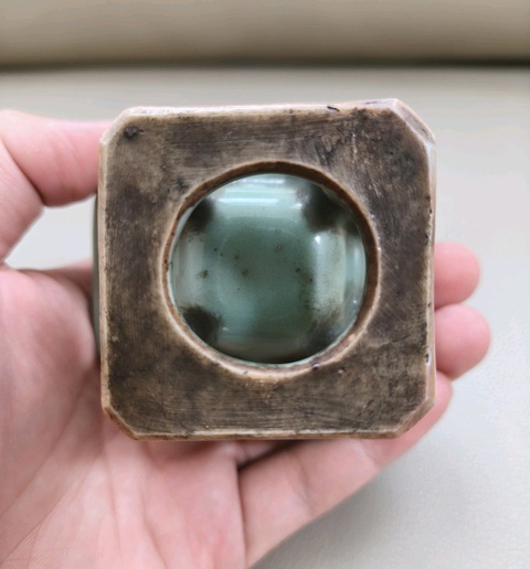 古玩陶瓷仿龍泉青釉香薰真品鑒賞圖