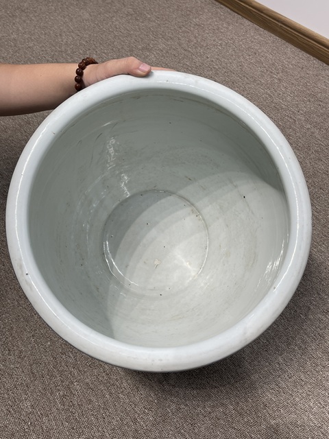 古玩陶瓷青花九龍紋卷缸真品鑒賞圖