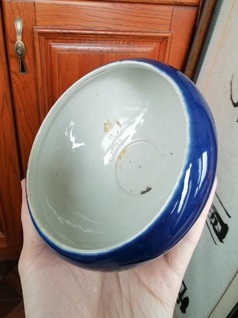 古玩陶瓷祭蘭釉三足爐真品鑒賞圖