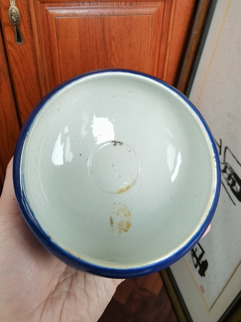 古玩陶瓷祭蘭釉三足爐真品鑒賞圖