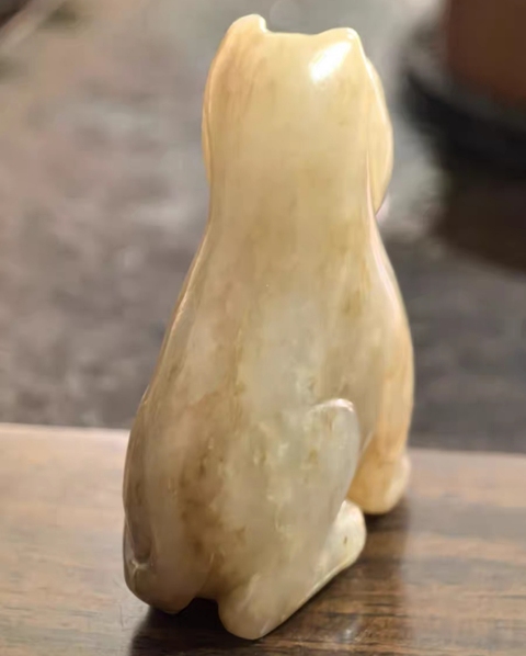 古玩玉器和田玉虎真品鑒賞圖