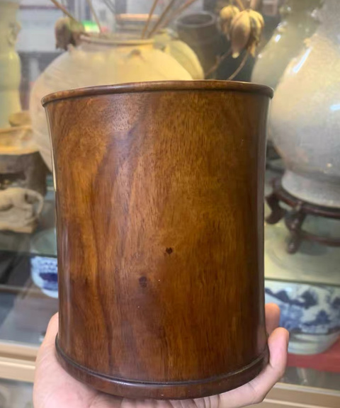 古玩雜項筆筒真品鑒賞圖