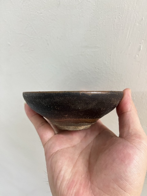古玩陶瓷吉州窯月影梅茶盞真品鑒賞圖