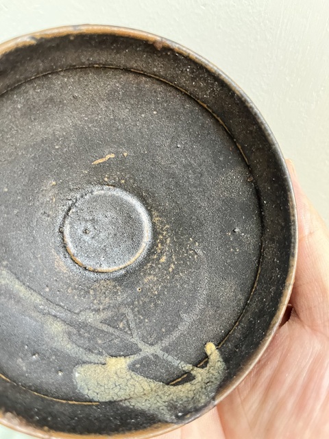 古玩陶瓷吉州窯月影梅茶盞真品鑒賞圖