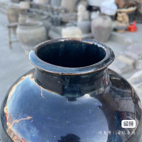 古玩陶瓷黑釉罐拍賣，當前價格800元