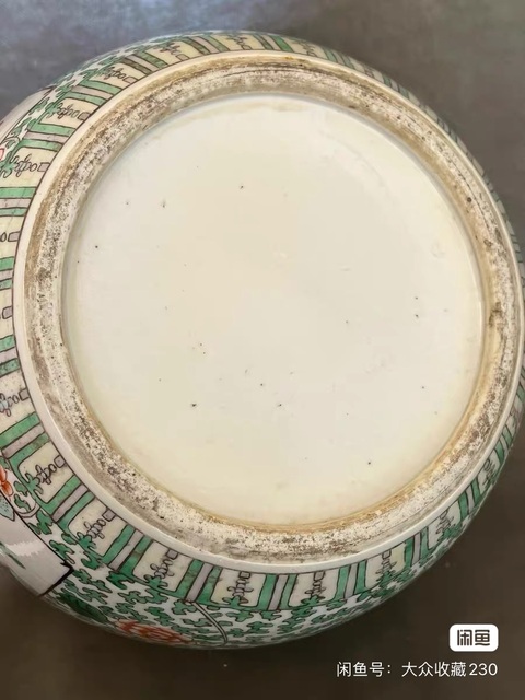 古玩陶瓷五彩人物故事紋罐真品鑒賞圖