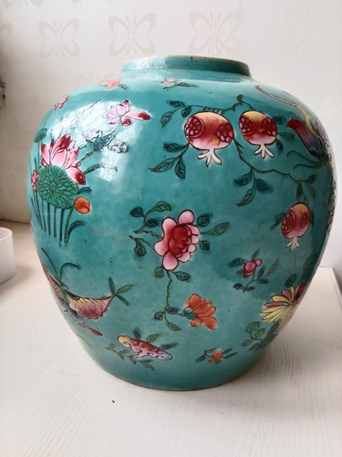 古玩陶瓷粉彩蓋罐真品鑒賞圖