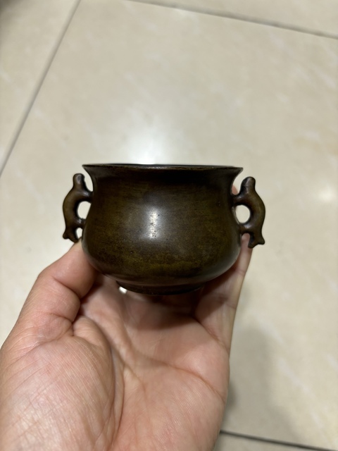 古玩銅器爐子真品鑒賞圖