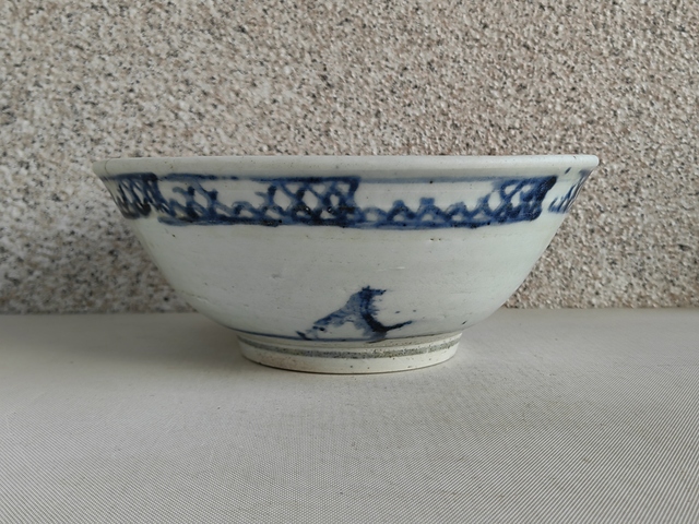古玩陶瓷清早期青花碗拍賣，當(dāng)前價(jià)格450元
