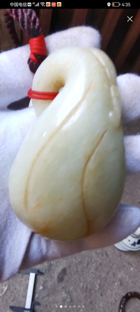 古玩玉器和田玉猴把件真品鑒賞圖