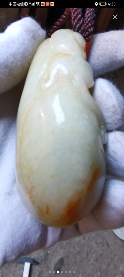 古玩玉器和田玉猴把件真品鑒賞圖