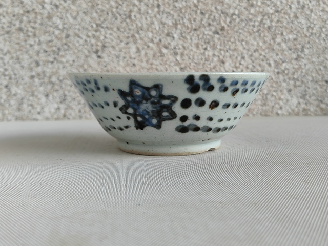 古玩陶瓷花卉紋青花碗拍賣，當前價格550元