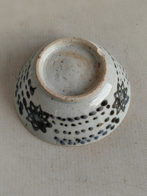 古玩陶瓷花卉紋青花碗拍賣，當前價格550元