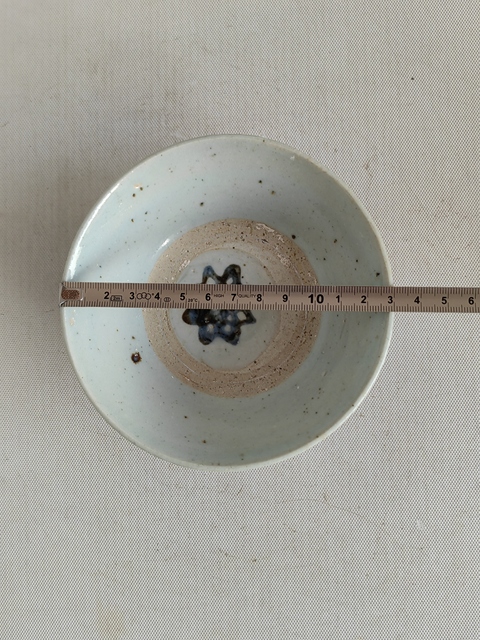 古玩陶瓷花卉紋青花碗拍賣，當前價格550元