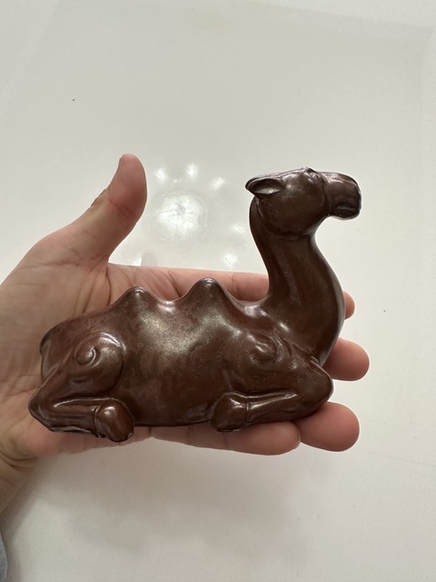 古玩陶瓷紫金釉駱駝真品鑒賞圖