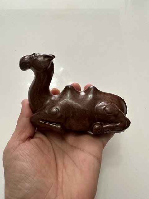 古玩陶瓷紫金釉駱駝真品鑒賞圖