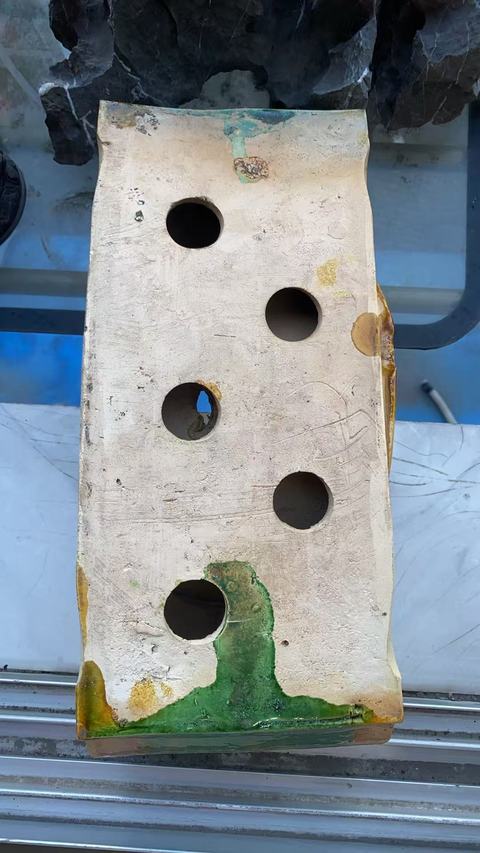 古玩陶瓷素三彩瓷枕真品鑒賞圖