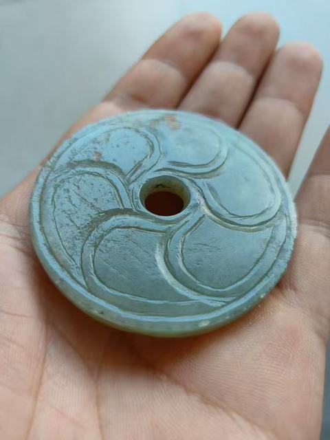 古玩玉器和田玉璧真品鑒賞圖