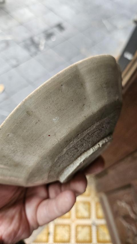 古玩陶瓷青白釉葵口盤真品鑒賞圖