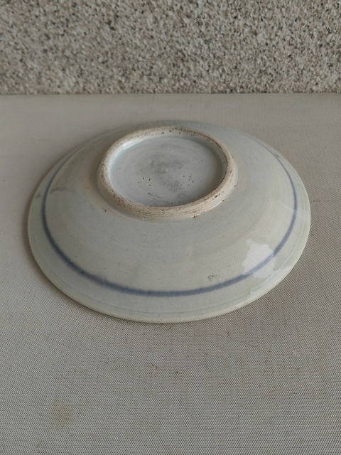 古玩陶瓷花間福字吉語(yǔ)紋青花盤拍賣，當(dāng)前價(jià)格680元