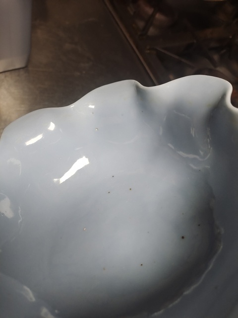 古玩陶瓷天藍釉水仙盆真品鑒賞圖