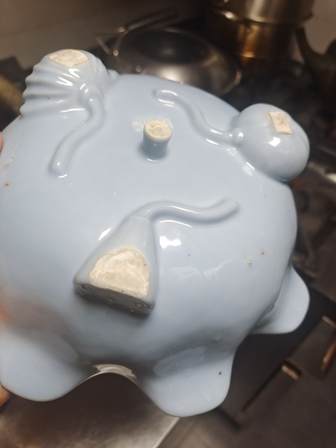 古玩陶瓷天藍釉水仙盆真品鑒賞圖
