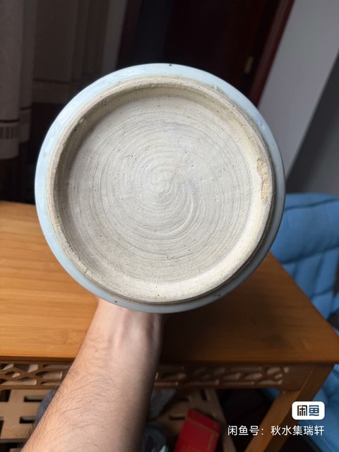 古玩陶瓷晚清青花雙龍戲珠大香爐拍賣，當前價格888元