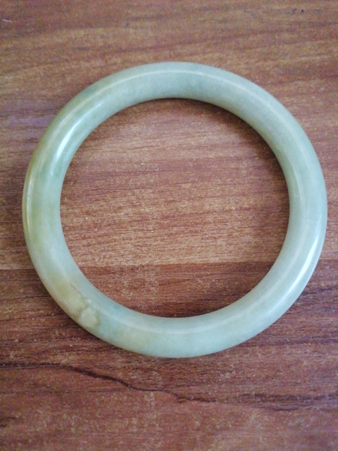 古玩玉器天然翡翠手鐲真品鑒賞圖