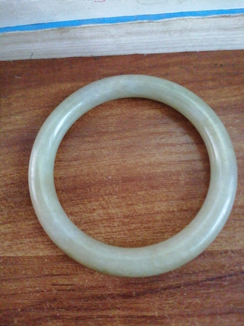 古玩玉器天然翡翠手鐲真品鑒賞圖