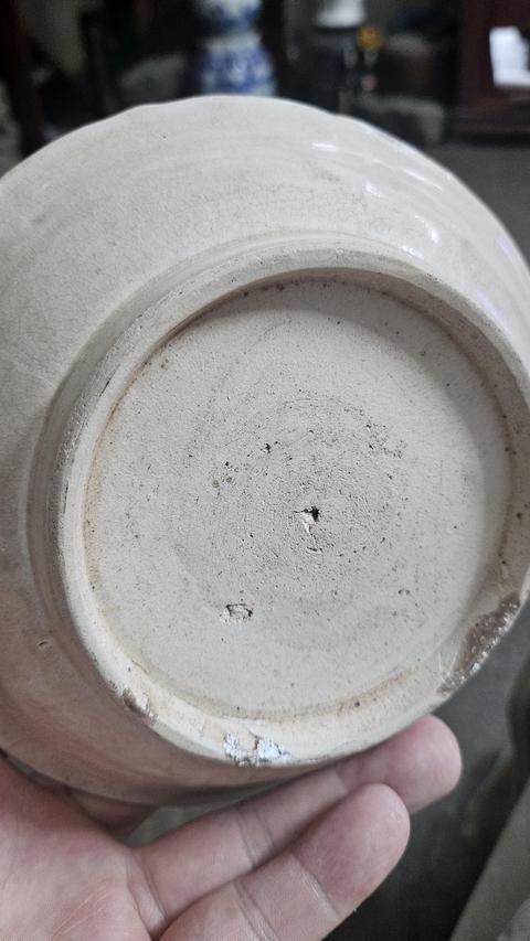 古玩陶瓷青白釉菱口盤真品鑒賞圖