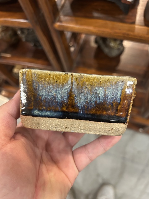 古玩陶瓷石灣鈞釉香爐真品鑒賞圖