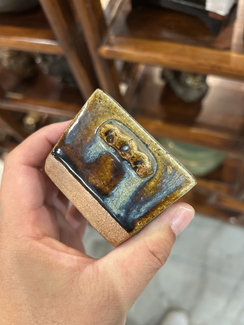 古玩陶瓷石灣鈞釉香爐真品鑒賞圖