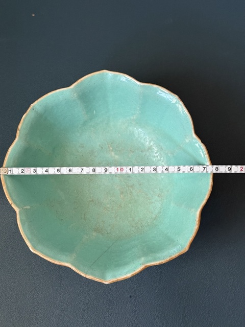 古玩陶瓷富貴大飛黃騰達(dá)粉彩花口碗真品鑒賞圖