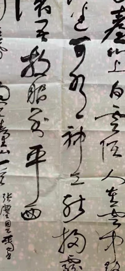 古玩字畫稚柳款草書作品真品鑒賞圖