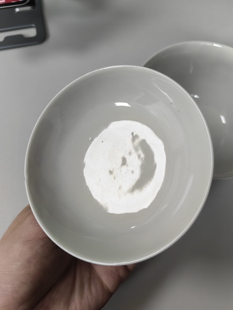 古玩陶瓷青花龍鳳紋蓋碗真品鑒賞圖