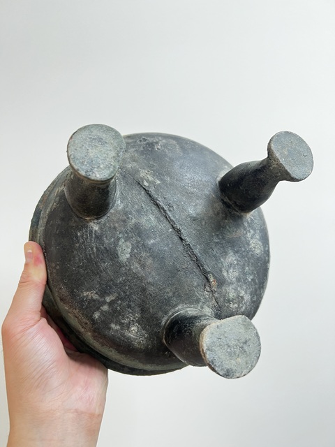 古玩銅器秦鼎真品鑒賞圖