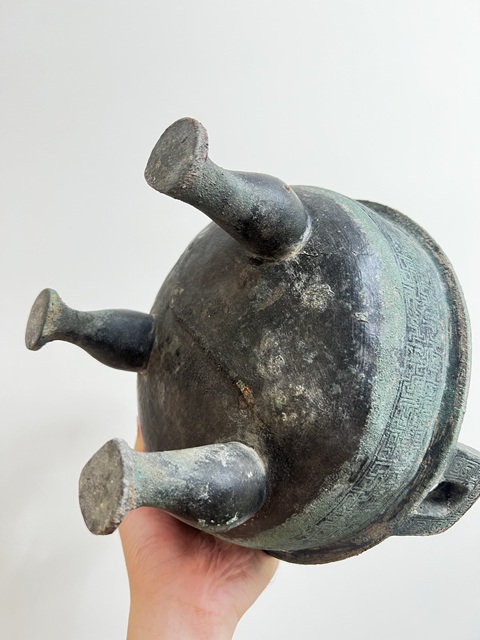 古玩銅器秦鼎真品鑒賞圖