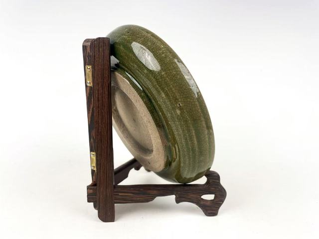 古玩陶瓷清末民初·綠哥釉洗真品鑒賞圖