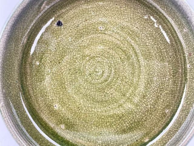 古玩陶瓷清末民初·綠哥釉洗真品鑒賞圖