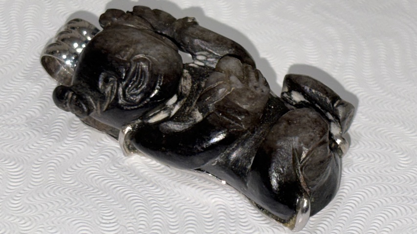 古玩玉器玉童子真品鑒賞圖